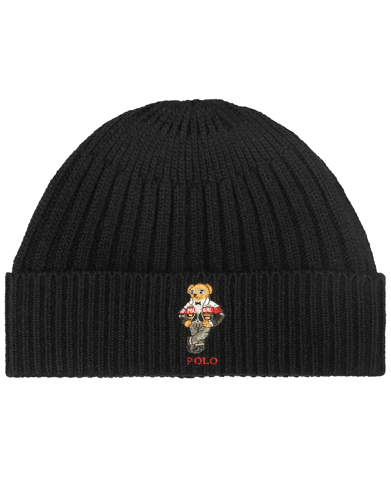 Polo Ralph Lauren Men's Racing Bear Beanie Hat