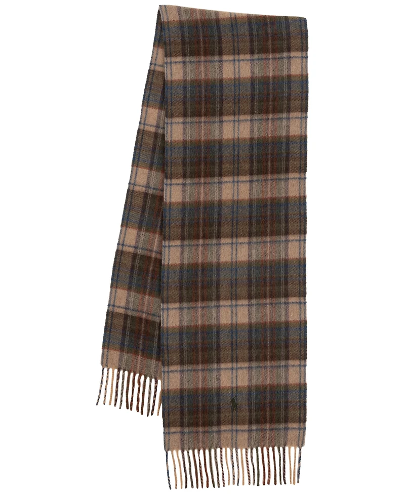 Polo Ralph Lauren Men's Cashmere Blend Plaid Scarf