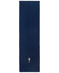 Polo Ralph Lauren Men's Wool Blend Litchfield Bear Cable Knit Scarf