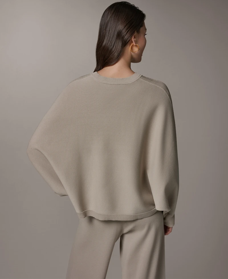 Donna Karan Weekend Women's Oversized Dolman-Sleeve Crewneck Sweater