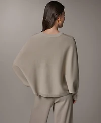 Donna Karan Weekend Women's Oversized Dolman-Sleeve Crewneck Sweater