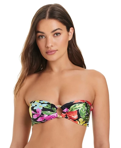 Red Carter Women's Casablanca O-Ring Bandeau Bikini Top