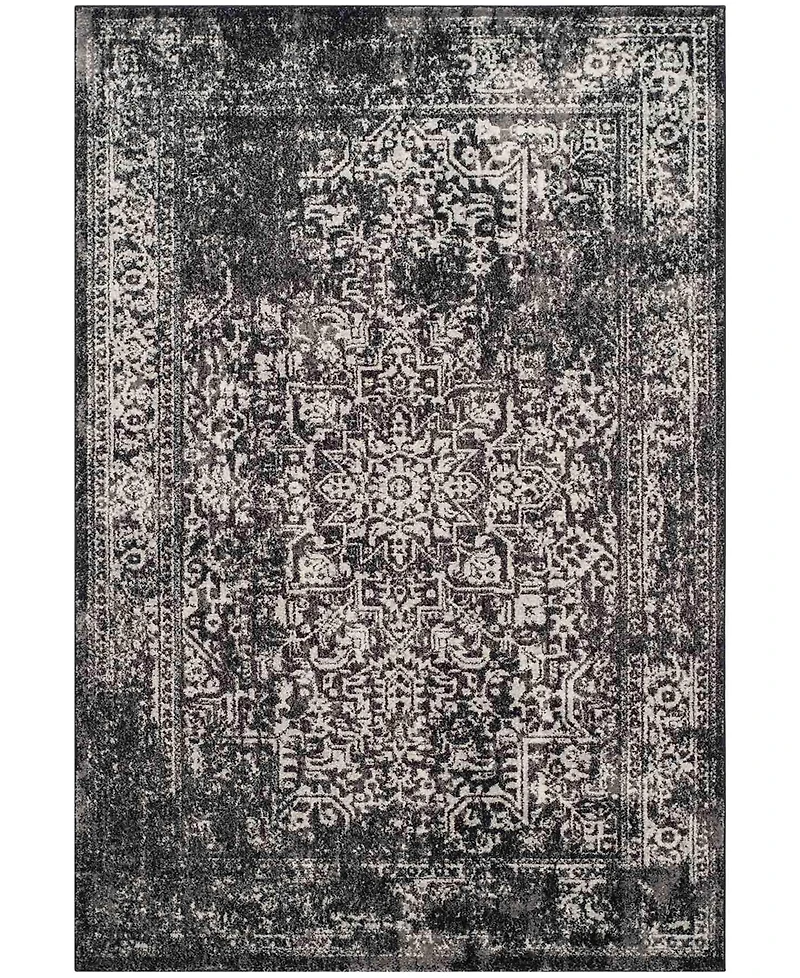 Safavieh Evoke EVK256R Black/Grey 5'1" x 7'6" Area Rug