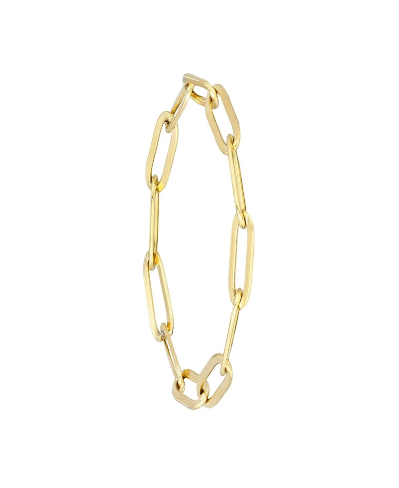 Adornia Tarnish Resistant Gold Flexible Paperclip Link Ring