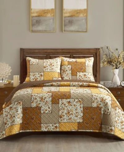 Stratford Park Kerry Floral 3 Piece Quilt Sets