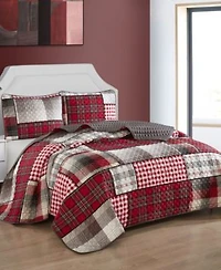 Stratford Park Thomas Geometric 3 Piece Quilt Sets