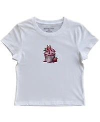 With Jules Girls' 7-16 Cupcake Graphic Baby T-Shirt