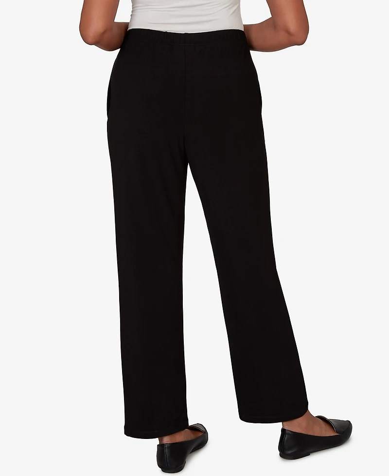 Alfred Dunner Women's Soft Crepe Short Length Pants