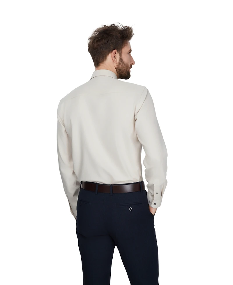 Alfani Men's Herringbone Long-Sleeve Dress Shirt, Macy's Exclusive