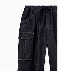 A|X Armani Exchange Men's Stretch Cotton Cargo Denim
