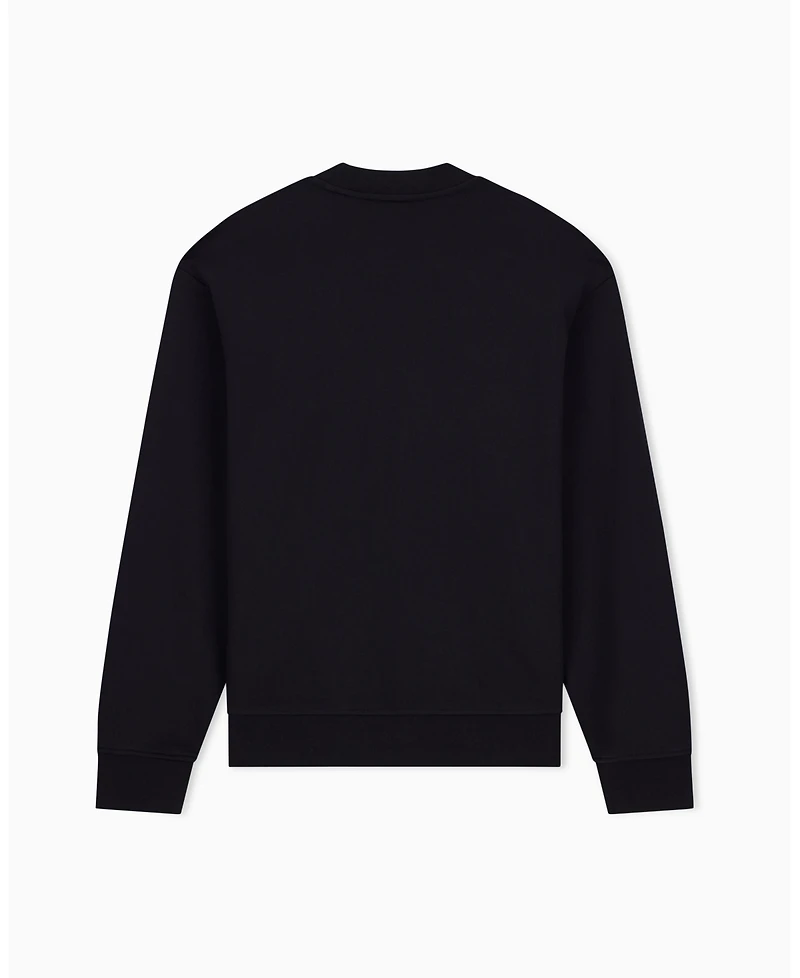 A|X Armani Exchange Men's Tonal French Terry A X 1991 Crewneck Sweatshirt