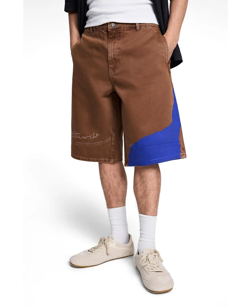 Desigual Men's Printed bermuda shorts with suns