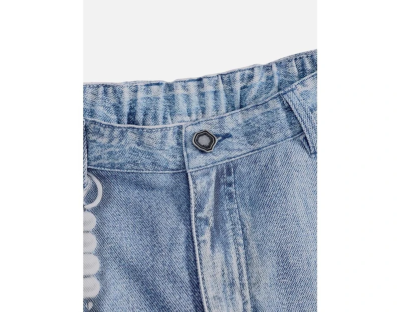 Aelfric Eden Women's Plaid Panel Chain Jorts