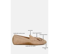 Rag & Co Kipstar Suede Round Toe Tassel Loafers