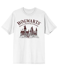 Harry Potter Hogwarts Play on White Short Sleeve Adult T-Shirt-5XL