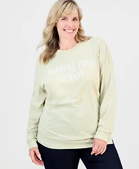 Marshall Fields Adult Unisex Logo Crewneck Long-Sleeve Shirt