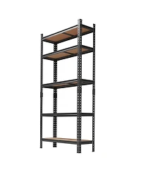 homfan Storage Shelves, Heavy Duty Metal Shelving Unit with Adjustable Shelves for Pantry or Basement