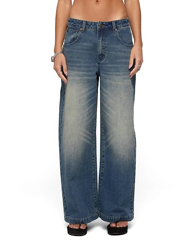 Edikted Women's Sabira Low Rise Baggy Jeans