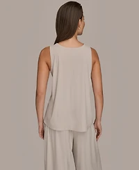 Donna Karan Weekend Women's Tricot Knit Sleeveless Top Clone