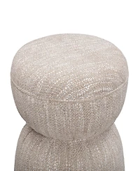 Tov Furniture Tomlin 20" Fabric Gaming Ruched Ottoman