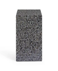 Tov Furniture Derry 20.5" Wood Mother of Pearl Nightstand