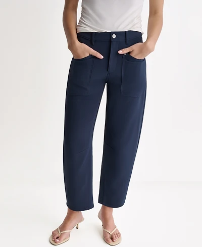 Bcbg Women's Soft Barrel Leg Mid-Rise Pants