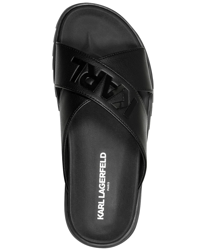 Karl Lagerfeld Paris Men's Chandler Crisscross Sandals