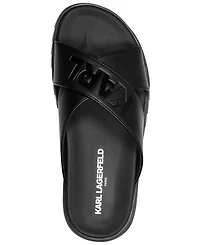 Karl Lagerfeld Paris Men's Chandler Crisscross Sandals