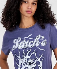 Disney Juniors' Stitch Pumpkin Patch Crewneck Tee