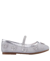Nina Girls Silver Mesh Ballet Shoe