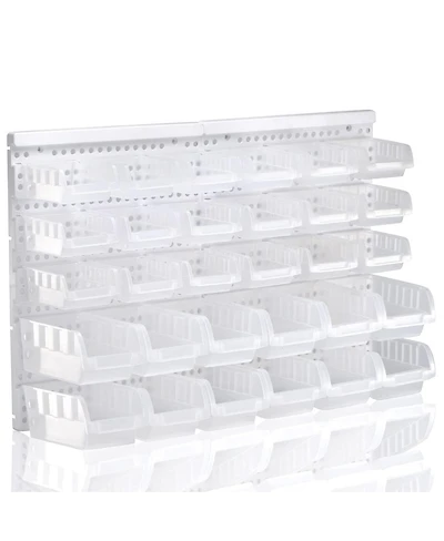 Xdovet Transparent Wall Mounted Organizer Pegboard Storage Bins Nuts Bolts Screws