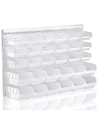 Xdovet Transparent Wall Mounted Organizer Pegboard Storage Bins Nuts Bolts Screws