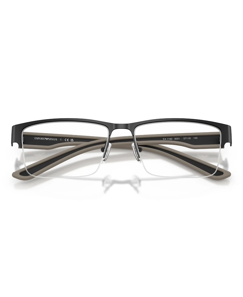 Emporio Armani Men's Rectangle Eyeglasses