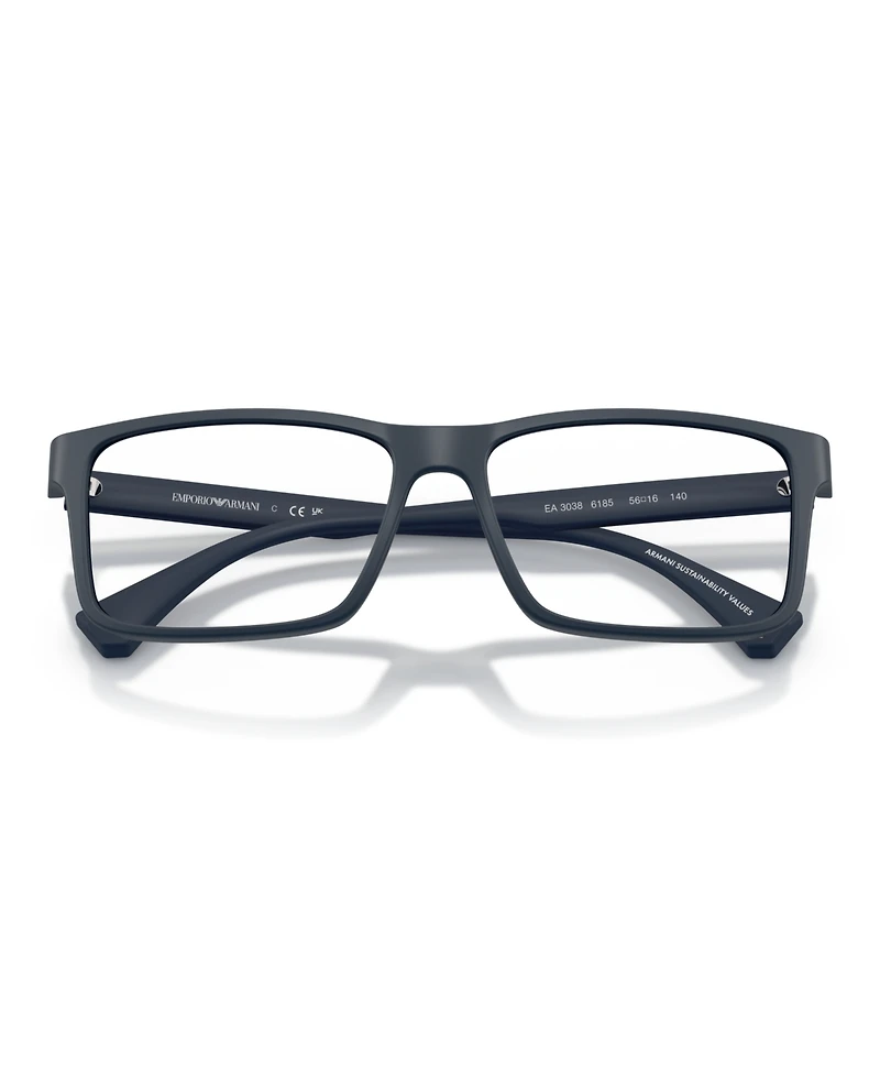 Emporio Armani Men's Rectangle Eyeglasses, EA3038