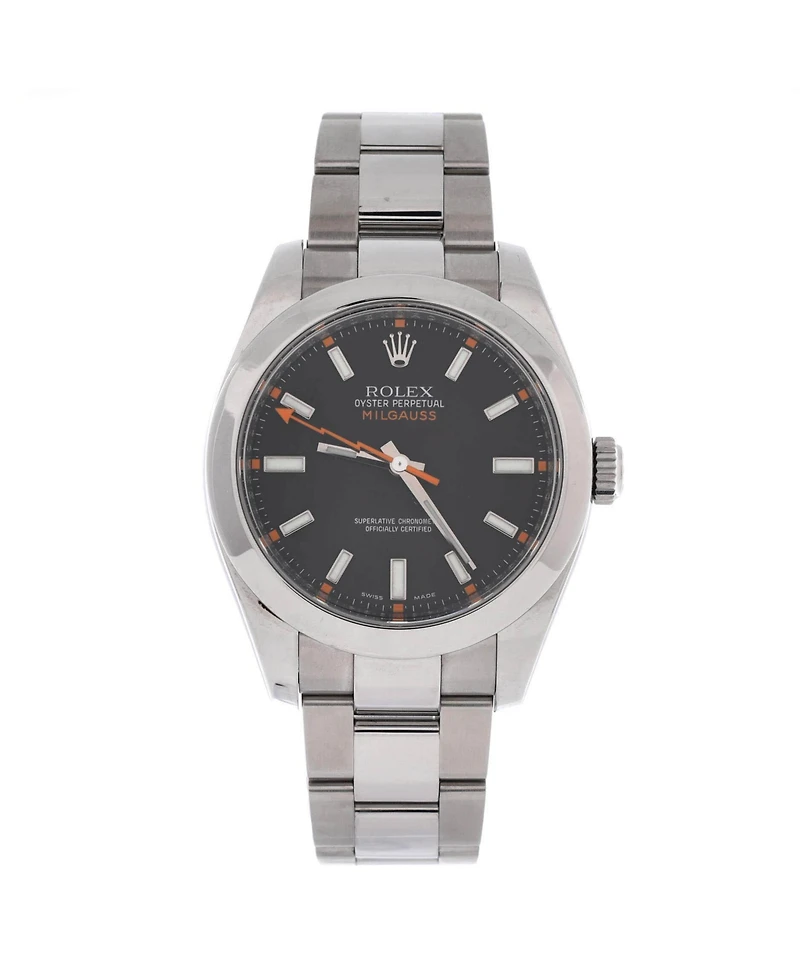 Pre-Owned Rolex Oyster Perpetual Milgauss Automatic Watch in Stainless Steel 40mm