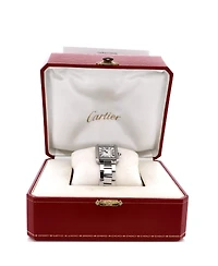 Pre-Owned Cartier Tank Solo Quartz Watch in Stainless Steel 24mm