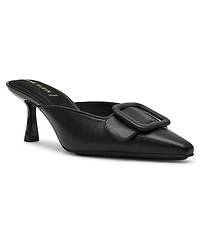 Anne Klein Women's Akcassia Snip Toe Kitten Heel Slip-On Mules