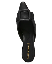 Anne Klein Women's Akcassia Snip Toe Kitten Heel Slip-On Mules