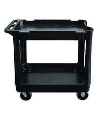 Olympia Tools 500 Pound Capacity Plastic Rolling Utility Cart Shelves