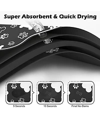 Aronkl Pet Feeding Mat Diatom Mud Quick Absorbent Non-Slip Easy Clean Dog Cat Bowl Placemat