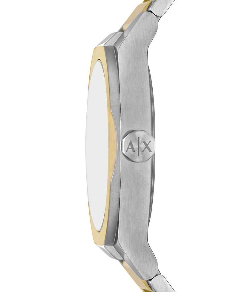 Armani Exchange Men's Sync Quartz Day-Date Two-Tone Stainless Steel Watch 42mm
