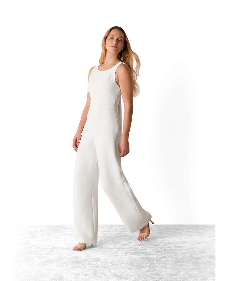Whistles Women's Tie Back Wide Leg Bridal Jumpsuit