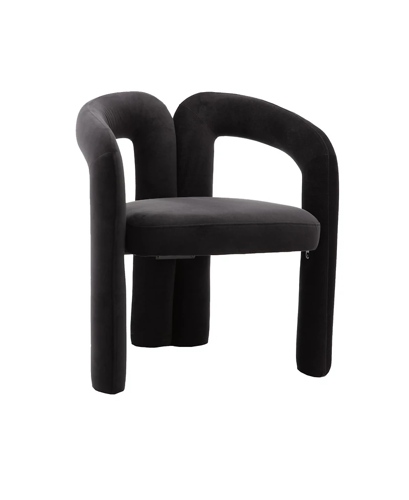 Clihome Contemporary Designed Fabric Upholstered Dining ChairmBarrel Side Chairs Kitchen Armchair for Living Room set of 2