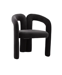 Clihome Contemporary Designed Fabric Upholstered Dining ChairmBarrel Side Chairs Kitchen Armchair for Living Room set of 2