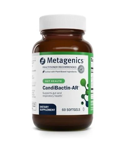Metagenics Candibactin Ar Oregano Thyme Essential Oils With Sage Lemon Balm Supports Digestive Health Microbial Balance Gi 60 Softgels