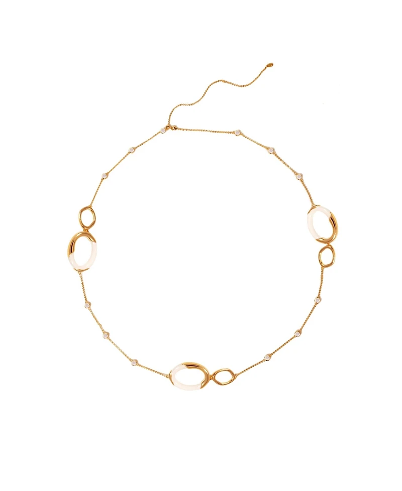 Retro Chic Time Ripples Large Necklace