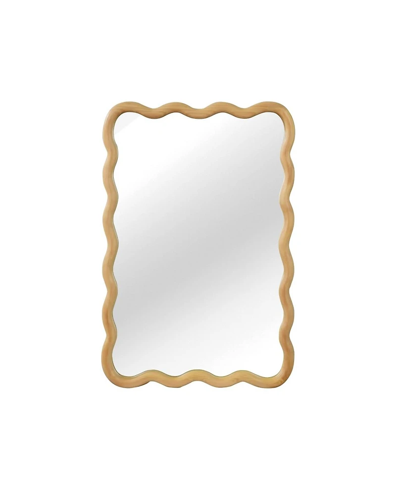 Laoties 20" x 30" Wood Wall Mirror, Rectangular Bathroom Vanity Mirror for Entryway and Bedroom
