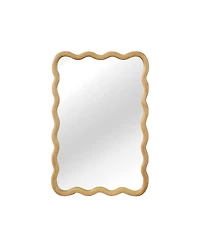 Laoties 20" x 30" Wood Wall Mirror, Rectangular Bathroom Vanity Mirror for Entryway and Bedroom