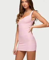 Edikted Women's Cecilya Knit Bandage Mini Dress