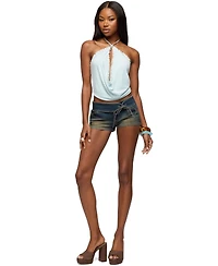 Edikted Women's Stone Backless Cowl Neck Top